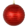 thumbnail image 1 of Vickerman 526781 - 3" Red Candy Glitter Ball Christmas Tree Ornament (6 pack) (N187503D), 1 of 1