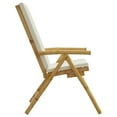 thumbnail image 5 of vidaXL Folding Bistro Chairs with Cushions Armchair Outdoor Furniture Bamboo, 5 of 47