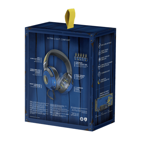 Razer - Kraken V3 X Wired Gaming Headset - Fortnite Edition - Blue