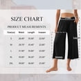 thumbnail image 3 of SWQZVT Women's Wide Leg Palazzo Lounge Capri Pants with Pockets High Waist Cropped Yoga Casual Pajama Pants, 3 of 6