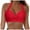 Red, variant on adviicd Women Sports Bra Bikini Top - Scoop Neck Swimsuit Top Criss Cross Back Bathing Suit Top Spaghetti Straps Swim Top 2025 Bikini Tops for Women (Red,M)