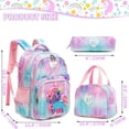 thumbnail image 2 of Mochila Meetbelify Unicorn para niñas de 6 a 8 años con lonchera, 2 of 6