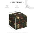 thumbnail image 3 of Kdxio Boho Owl Print Tissue Box Cover,Square Decorative PU Leather Facial Paper Case Organizer Holder Dispenser for Bathroom,Night Stands,Desk,Car 5.2''X5.2''X5.2'', 3 of 6