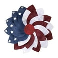 thumbnail image 2 of 18.9" Patriotic Wreath for Front Door - Red White and Blue 4th of July Wreath with Stars, Independence Day Decor, American Flag Themed Door Hanger, Durable Outdoor/Indoor Decor, 2 of 8