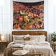 thumbnail image 3 of Tapiz de pared de 1 pieza, colgante de pared psicodélico, setas, mariposas, flores, cielo estrellado, decoración de pared para dormitorio, sala de estar, oficina, 130 x 150 cm TUNC Sencillez, 3 of 5