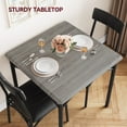 thumbnail image 5 of Small Dining Table Set for 2, Kitchen Table with 2 Upholstered Chairs, for Small Space, Apartment, Home, Studio, 5 of 9