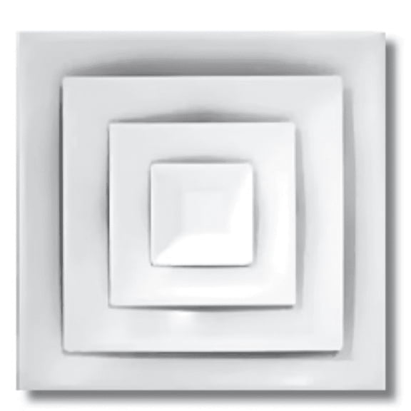 New Hart & Cooley Fpd08 - 24x24 Fixed Pattern T-Bar Diffuser with 8 In. Duct Collar Thermostats