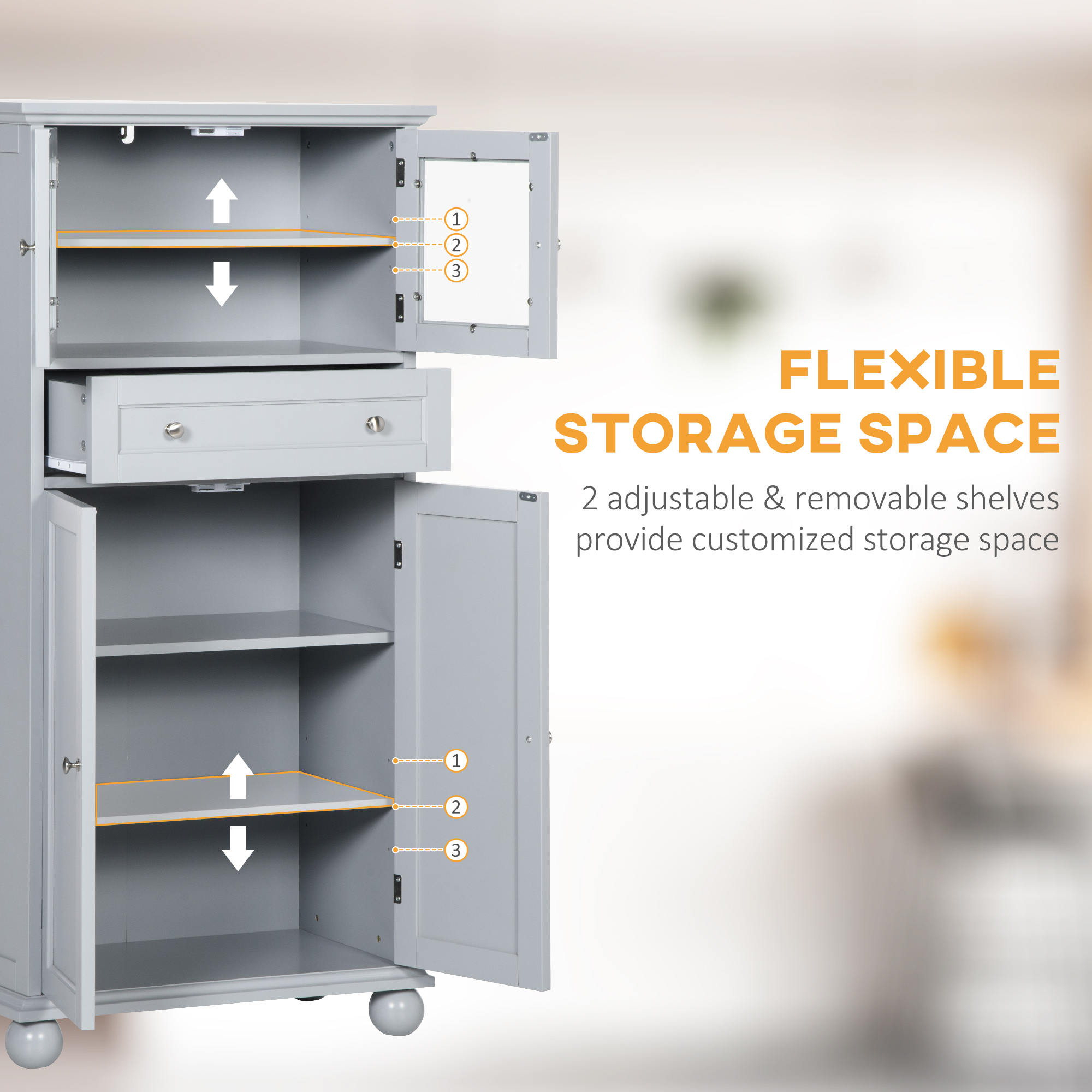 Buy 52 Traditional Kitchen Pantry, Floor Storage Small