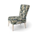 thumbnail image 3 of Designart "Earthy Green Damask Calm" Green Damask Upholstered Accent Chair - Cottage Arm Chair For Living Room, 3 of 5
