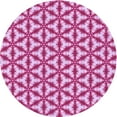 thumbnail image 1 of Ahgly Company Machine Washable Indoor Round Transitional Deep Pink Area Rugs, 8' Round, 1 of 7