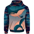 thumbnail image 5 of Sudadera con capucha de otoño para hombre, sudadera con capucha de moda, ropa para hombre, sudadera con capucha con estampado de carpas y ballenas, ropa Y2k, sudaderas para hombre, 5 of 5