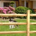 thumbnail image 4 of Black PVC Coated Welded Wire Fence 36IN x 50FT, 16 Gauge 2/3 Inch Mesh Heavy-Duty Vinyl Coated Metal Wire Fencing for Garden, Pet, Chicken & Rabbit Protection, 4 of 12