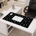 thumbnail image 3 of Long Mouse Pads for Desk,Black White Halloween Bat Moon Spider Desk Mats on Top Of Desks, Desk Mouse Pad Extra Large with 3mm Non-Slip Base and Stitched Edge for Gaming,Work,Home 31.5"x15.7", 3 of 5