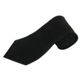 thumbnail image 2 of negra Jacquard para hombre de caballero para boda, fiesta, negocios, 10 cm Soledad Classic Pure Color 10cm Jacquard Woven Fine Grids Corbata para hombre Negro Nuevo, 2 of 10