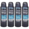 Dove Men + Care Clean Comfort Spray Deodorant & Antiperspirant 150ml / 5 Ounce,(4 Pack)
