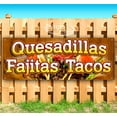 thumbnail image 1 of Quesadillas Fajitas Tacos 13 oz Vinyl Banner With Metal Grommets, 1 of 4
