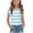 Blue, variant on Lenpel Girls' T Shirts Fashion Cap Short Sleeve Crew Neck Striped Casual Tunic Tops Summer Tee Blouses 5-15 Years