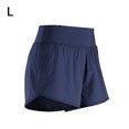 thumbnail image 1 of La yoga pone en cortocircuito a las mujeres que ejecutan los pantalones cortos Ropa deportiva de secado rápido, azul marino, L AweSitey AP001149-11B, 1 of 7