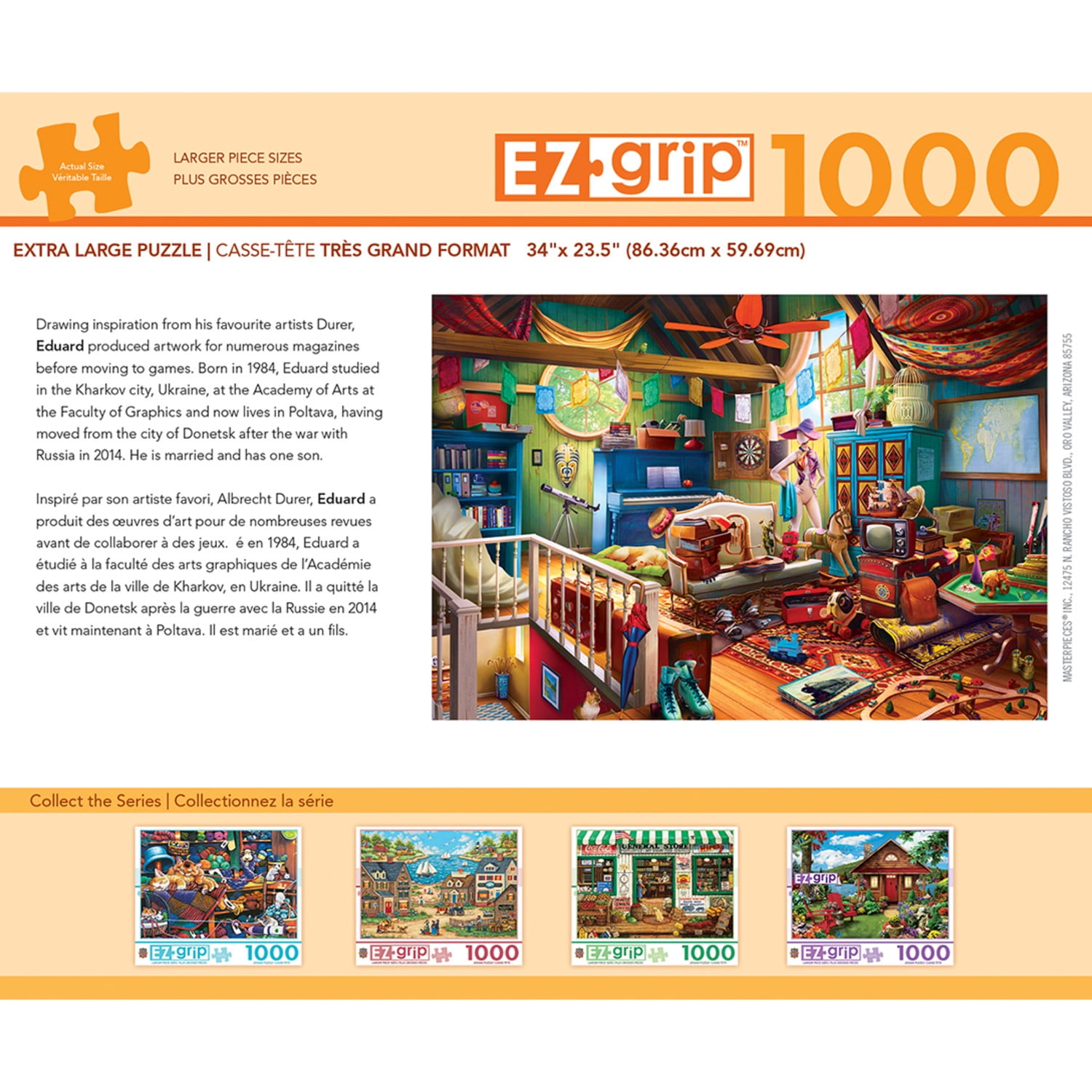 MasterPieces 1000 Piece Jigsaw Puzzle - Attic Treasures - 23.5"x34"