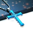 thumbnail image 2 of Vintage Men's Diamond Cross Pendant Necklace – Bold & Stylish Statement Piece, 2 of 2