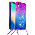 thumbnail image 2 of Funda para iPhone Xr Brillantina Líquida Divertida Reluciente y con Cristales en Movimiento Cuerpo Cruzado con Cordón Ajustable, 2 of 5