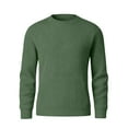 thumbnail image 4 of Mens Pullover Sweater Big and Tall Crewneck Fashion Knitted Sweater Long Sleeve Ribbed Thermal Winter Sweatshirt Basic Relaxed Fit Lightweight Sweatshirts for Men, 4 of 7