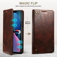thumbnail image 3 of iPhone 14 Pro Case Wallet, iPhone 14 Pro Wallet Case Leather Folio Case Flip Cover with Magnetic Kickstand Credit Card Holder for iPhone 14 Pro 6.1" 2022 Brown, 3 of 6