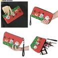 thumbnail image 4 of ZUXONGSY Santa Reindeer Snowman Print Top Handle Bag with Large Capacity Makeup Bag Wallet for Women PU Leather Top Handle Satchel Set with Fashion Makeup Pouch Money Organizers for Business, 4 of 4