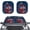 American Flag Elements Pattern, variant on XYZCANDO Sun Visor with Cartoon Driving Penguin, Foldable Car Sun Shade for Heat and UV Protection, for Summer Road Trips and Vehicle Interior Use