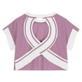 thumbnail image 4 of Delliss Girls Criss Cross Back T-Shirts Short Cap Sleeve Tee Tops, 4 of 5