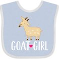 thumbnail image 3 of Inktastic Goat Girl Farm Animal Girls Baby Bib, 3 of 4