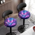 thumbnail image 2 of SEANATIVE Galaxy Floral Butterfly Bar Stool Covers Set Size S Stool Seat Cushion Slipcover Cushioned Stool Seat Replacement 12"-14" Stool Cushion Kitchen Accessories, 2 of 7