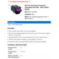 thumbnail image 2 of Mass Air Flow Sensor Connector - Compatible with 2000 - 2005 Cadillac DeVille 2001 2002 2003 2004, 2 of 2