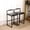 Black, variant on Backless Bar Chairs ( Of 2). Paper Rope Woven, Iron Base. Stylish And . 220lbs Capacity. For Different Spaces. Easy To Assemble 2 Stools With Seat. Frame. Practical. 15.74"x13.39"x25". Various