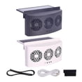 thumbnail image 2 of Car Cooler Front Rear Window Radiator Auto Air Vent Fan Radiator Cooling System USB, 2 of 7