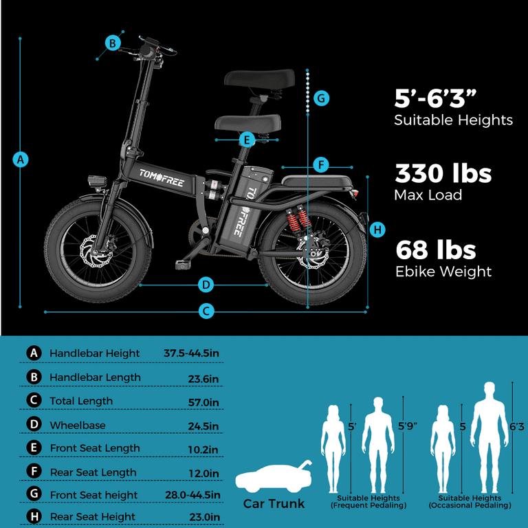 Tomasar folding electric bike sale