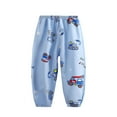 thumbnail image 1 of Odeerbi 1-6 Años Niños Niñas Pantalones de Chándal Camión Excavadora Lindo Ejercicio Atlético Deportes Jogger Pantalones Recortados Transpirable Suelta Casual Joggers, 1 of 3