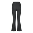 thumbnail image 6 of Gmluru Women's Wide Leg Pants Sports Casual Solid-Color Loose And Tight Waist Button Side Pocket Tight with Slit Cuffs Yoga Trousers Business Work Casual Pants Black S-2XL, 6 of 7
