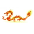 thumbnail image 2 of Fire Dragon Wall Decal by Wallmonkeys Peel and Stick Graphic (48 in W x 21 in H) WM64605, 2 of 4