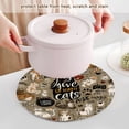 thumbnail image 5 of Trivets for Hot Dishes 15 Inches Hot Pads 3 Pcs Heat Resistant Mats for Countertop Polyester Cord Braiding Durable and Absorbent，Applicable to Kitchen Decor The Cat Is Lazy, 5 of 6
