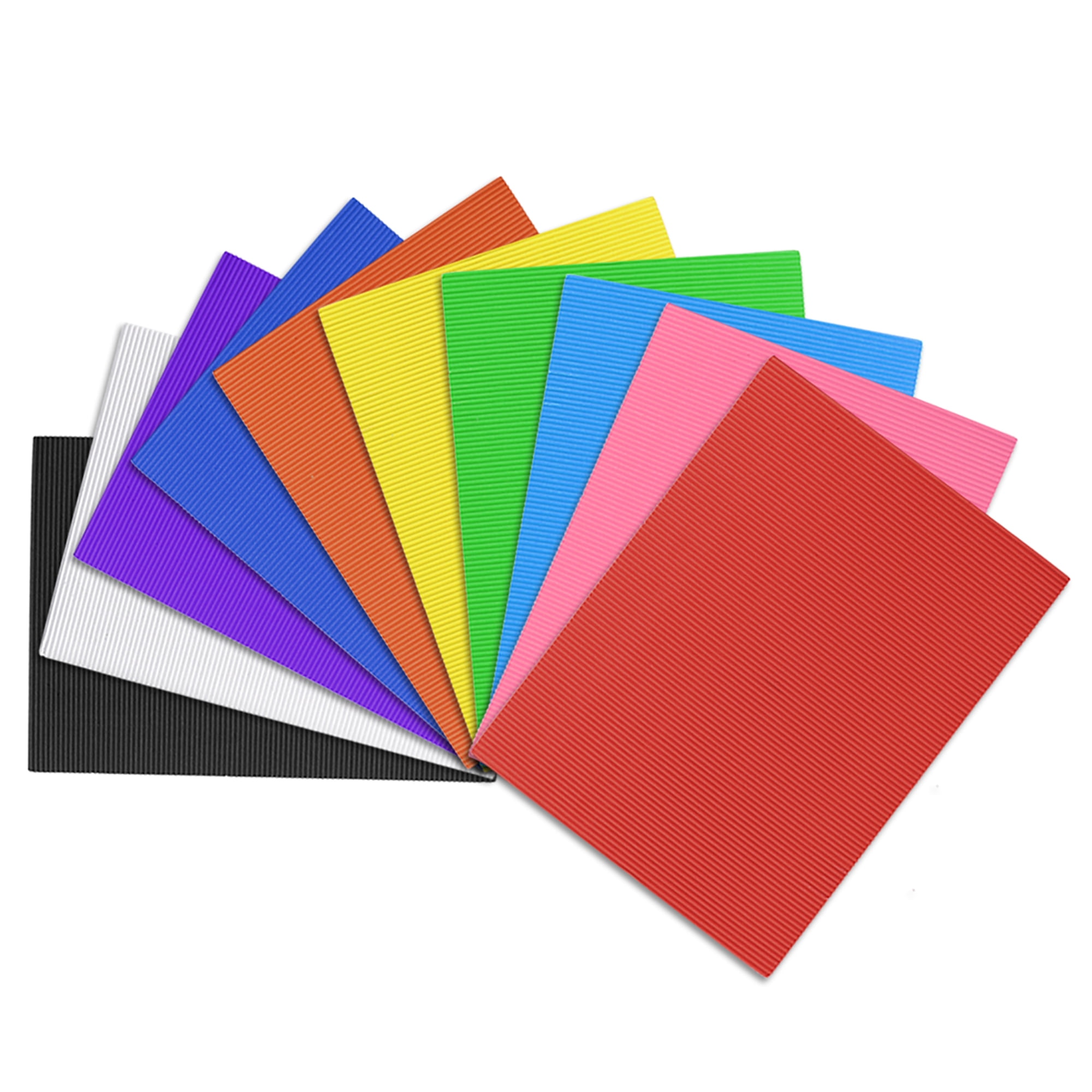 Unique Bargains Corrugated Cardboard Paper Sheets Colorful 7 87 X 11 