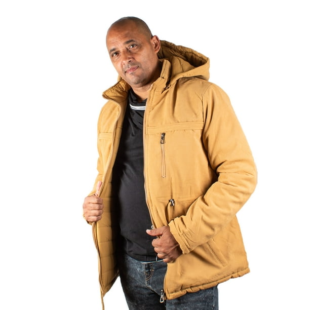 Chamarra Hombre Doble Vista. Doble Estilo: Duvet Y Gabardina