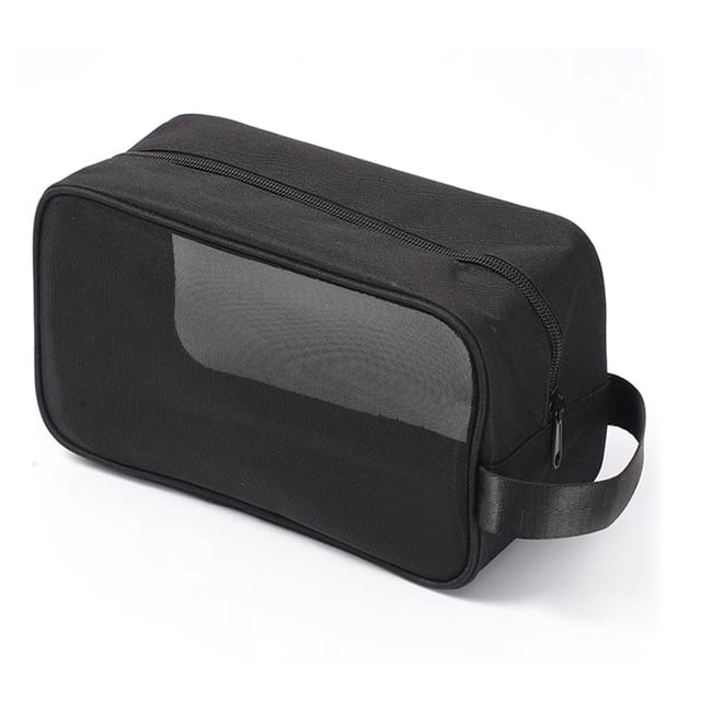 Mesh Toiletry Pouch Large Capacity Mesh Cosmetic Travel Bag Makeup Organizer Bag