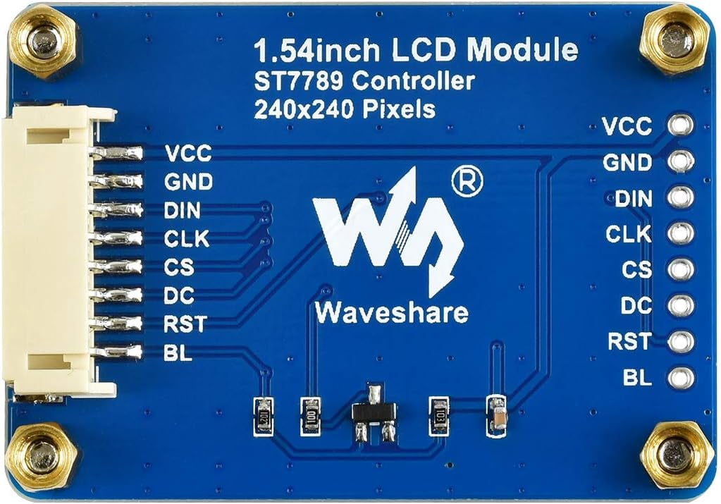 TOP1 1.54inch Display LCD Screen Module 240×240 Pixels SPI Communication RGB 65K Color LED Backlight Support /STM32 Board