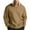 Khaki, variant on BXINGOHAI Men's casual Crewneck Sweatshirt Thick Loose fit Soft Basic Pullover Sweatshirt Today Khaki,M