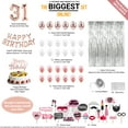 thumbnail image 3 of 31st Rose Gold Birthday Party Decorations, Party Supplies, Birthday Banner, 31st Photo Props, 31 Birthday Decorations, 31 Sash, 31 Balloons, 3 of 4