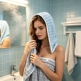 thumbnail image 6 of Beforeyayn Extra Large Thickened Hair Drying Towel,Fast dry microfiber hair towel for bathroom and home use great for busy moms and frequent travelers, 6 of 6