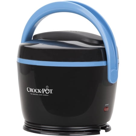 Crock-Pot Lunch Crock Food Warmer, Black & Sky Blue