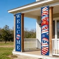 thumbnail image 6 of JeashCHAT 4th of July Decorations Banners Porch Sign Outdoor Hanging Banners Front Door Wall Decor, 71"x12", 6 of 6
