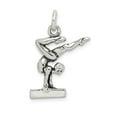thumbnail image 1 of FB Jewels Sterling Silver Antiqued Gymnasts Charm, 1 of 4